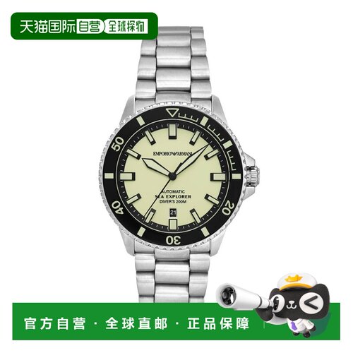 日本直邮EMPORIO ARMANI 阿玛尼男士模拟不锈钢腕表AR60083