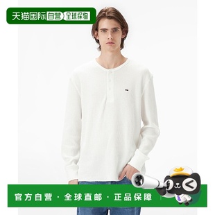 日本直邮TOMMY HILFIGER TJM REG WAFFLE HENLEY LS TEE 男士长袖