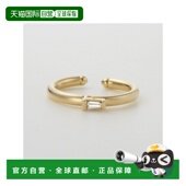 均码 日本直邮日潮 单耳用 黄色 agete 阿卡朵K18YG钻石耳环