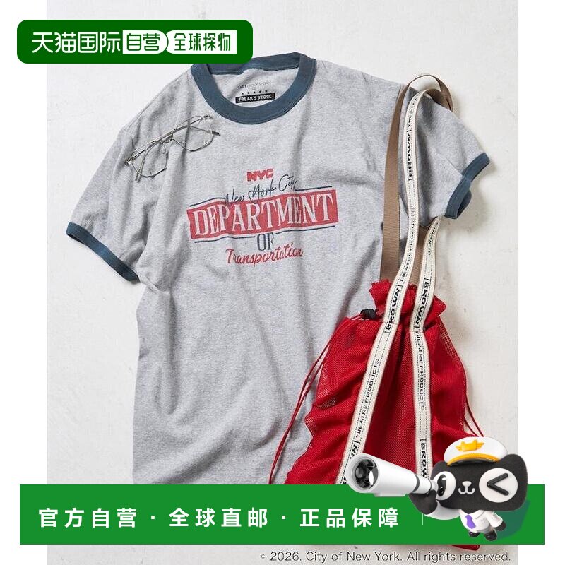 日本直邮GOOD ROCK SPEED 女装 纯棉纽约主题Ringer T恤 11214302图片