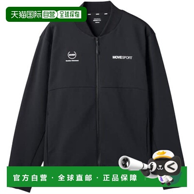 【日本直邮】迪桑特 MOVESPORT弹力背标训练男士运动衫 黑色BK M