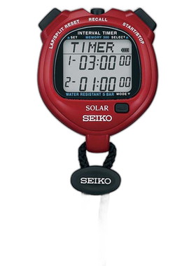 日本直邮SEIKO精工SOLER间隔定时器动力红SVAJ103