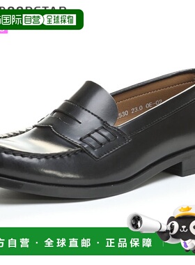 日本直邮Moonstar 学校鞋女士 BVL530 黑色 3E 乐福鞋型女鞋用品