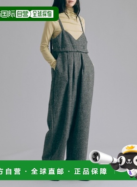1h可退 日本直邮EN NEUME 女装 2Way粗花呢抹胸连体裤 95027