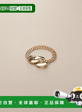 日潮跑腿COCOSHNIK K10 Kihei 图案双链戒指（大号） 405-66403