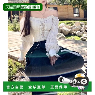 日本直邮Bling Leads 女装 露肩蕾丝系带T恤 ZL15