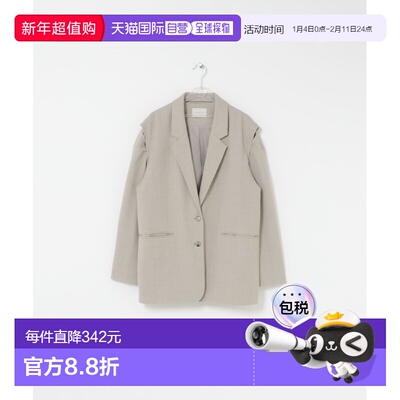 1h可退 日本直邮LAATO 女装 宽松版型 西装外套 双肩裂片设计 WB2