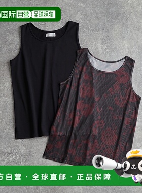1h可退 日本直邮ADRER 男女同款3way印花网布拼接层次背心 ADRoc3