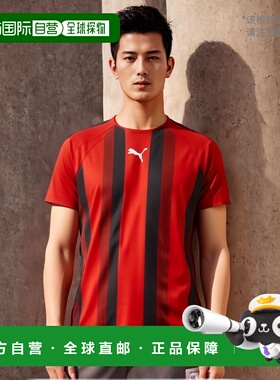 日本直邮PUMA TEAMLIGA 条纹比赛衬衫足球 T 恤 705152-01