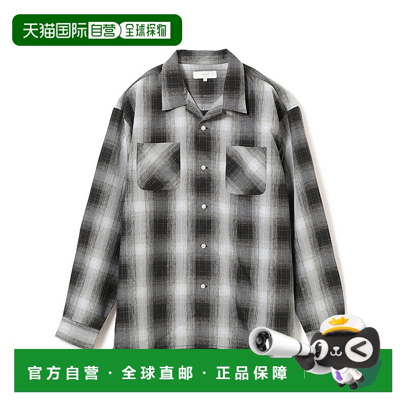 1h可退 日本直邮B:MING by BEAMS 男装 吸水速干 开领格子衬衫 多