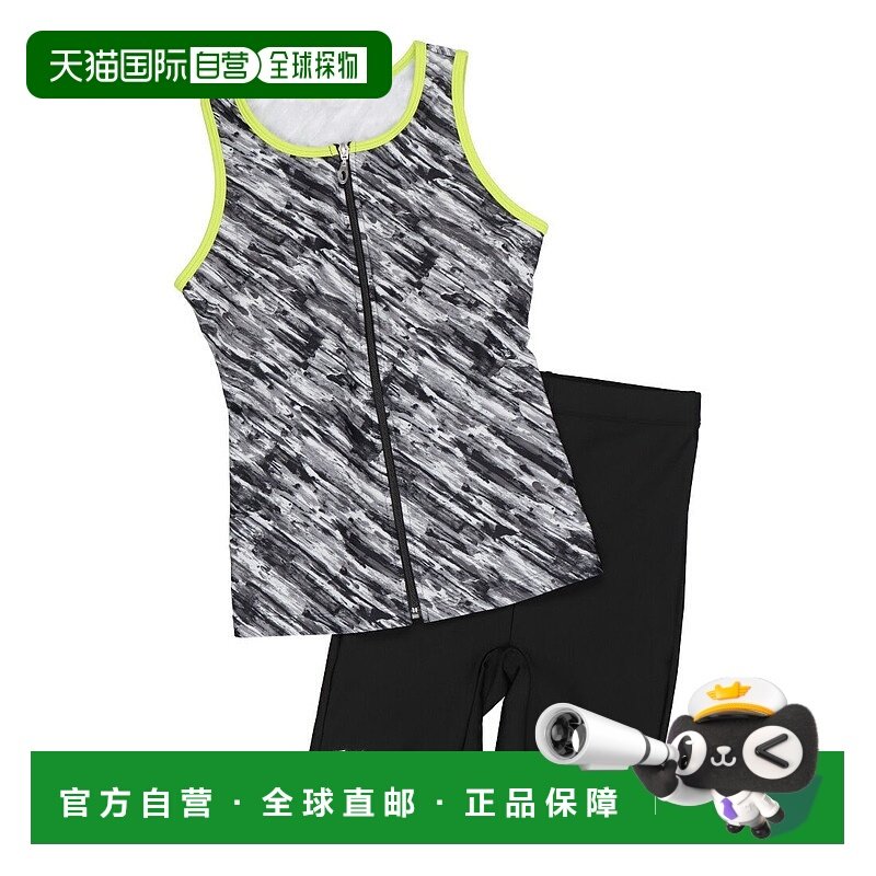 日本直邮 无 女士健身分体式3.5分丈泳衣 [N2JG284509]竞速美津浓