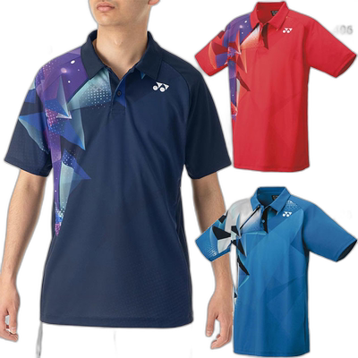 日本直邮Yonex 男式女式衬衫网球羽毛球服上衣 Polo 衫短袖 10606