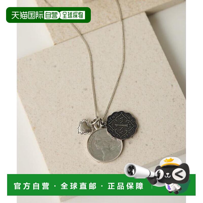 官方授权 ear PAPILLONNER 叠层硬币吊坠项链 日【付后1h可退】图片