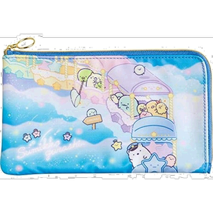 【日本直邮】San-X 口罩收纳袋 轻松熊系列 Etiquette Item 蓝KG0