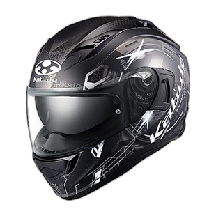 【日本直邮】Ogk Kabuto 全盔 神威3埃斯特拉 酷炫设计 S 黑/灰色