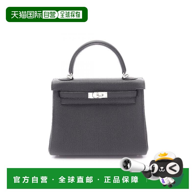 日本直邮中古Hermes爱马仕女包S级99新Kelly 25凯莉25牛皮手提包