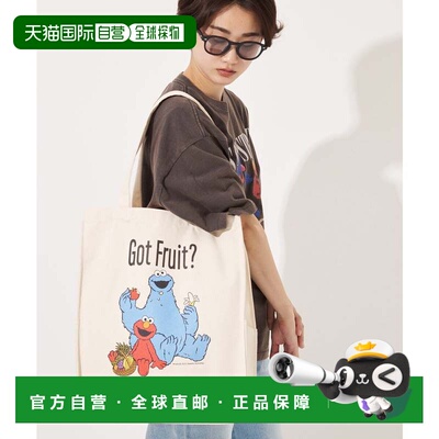 日本直邮Sesame Street 托特包 白色