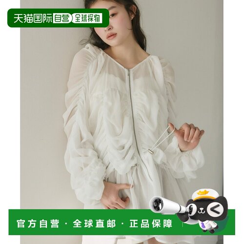 1h可退 日本直邮olu. 女士透视褶皱 peplum 罩衫 DR25MBC06
