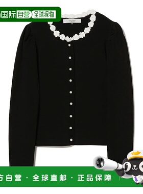 1h可退 日本直邮CORCOVADO 女装 针织开衫 短款修身 手工钩针花边