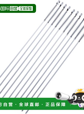 【日本直邮】鹿牌烧烤串 弹簧手柄烧烤串 425mm 10件套 M-8869