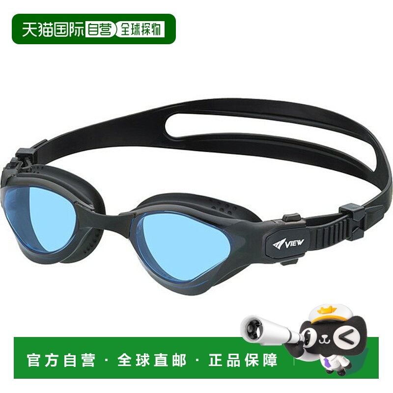 日本直邮View DELFINA 铁人三项泳镜适用于铁人三项标准镜片V2000
