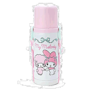 【日本直邮】SANRIO 儿童2WAY不锈钢瓶 我的梅洛迪 户外 上学