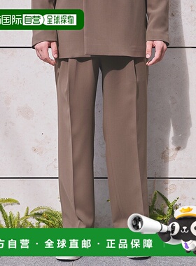 1h可退 日本直邮STUDIOUS男装 宽松直筒休闲西裤 半松紧腰头设计