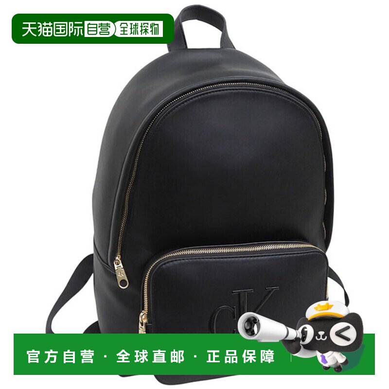 日本直邮Calvin Klein 女士背包黑色SANDI SLIM BACKPACK 40 LV04