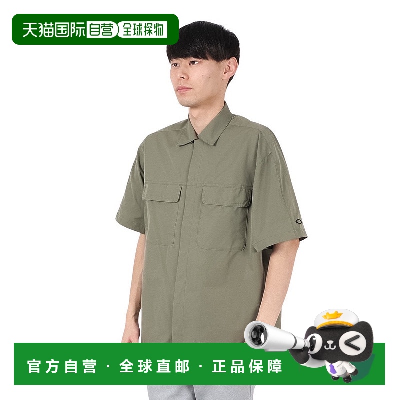 日潮跑腿Oakley欧克利 (男款）ESSEN BREATH 短袖衬衫 FOA407835-