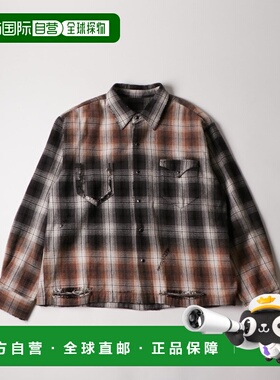 日本直邮WHO'S WHO gallery 男士 做旧格纹衬衫 WWZ2061104A0002