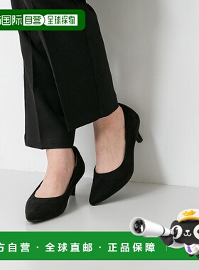 日本直邮Menue 中跟女式浅口鞋 黑色高跟鞋女鞋 ME8623BW02032