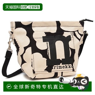 单肩包 Unikko 日本直邮Marimekko Mono 女 花卉迷你包 白色黑色