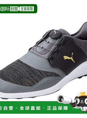 【日本直邮】彪马 Ignite NXT Disc 男士高尔夫球鞋 静灰/金/黑色