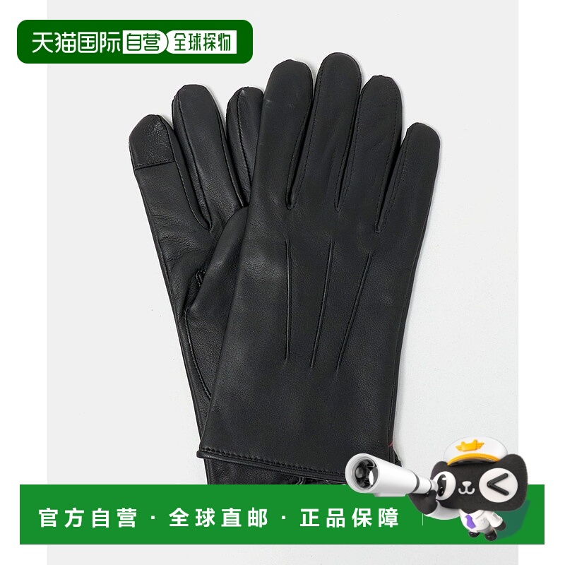 1h可退 日本直邮green label relaxing 男装 羊革触控手套 半提花