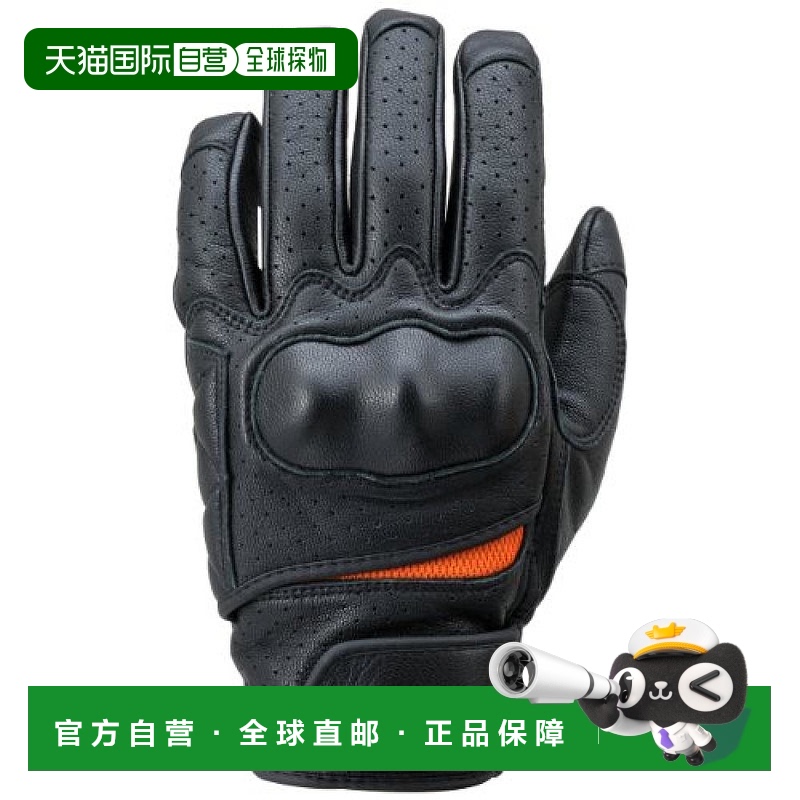 【日本直邮】Daytona摩托车手套防具黑色经典时尚经久耐用耐磨性M