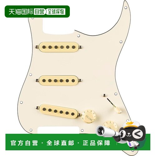 【日本直邮】芬德/预接线 Strat 护板 Eric Johnson 签名款羊皮纸