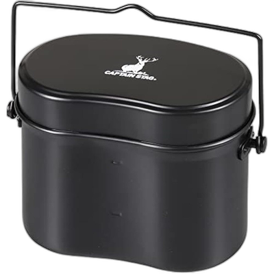 【日本直邮】鹿牌 Mestin 饭盒 4合  黑色 UH-4118户外