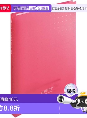 【日本直邮】Richt Love 透明书本可互换 A4 30 孔 30 口袋粉色 N