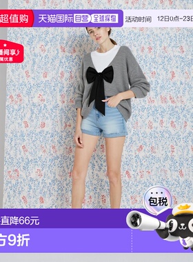 日本直邮日潮 GRL 露背蝴蝶结针织上衣 th005 韩系早秋氛围感穿搭