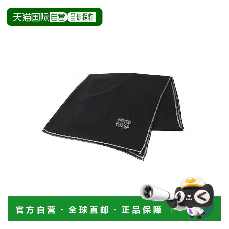 日本直邮中古Chanel香奈儿女A级95新Chanel香奈儿羊毛围巾/丝巾黑