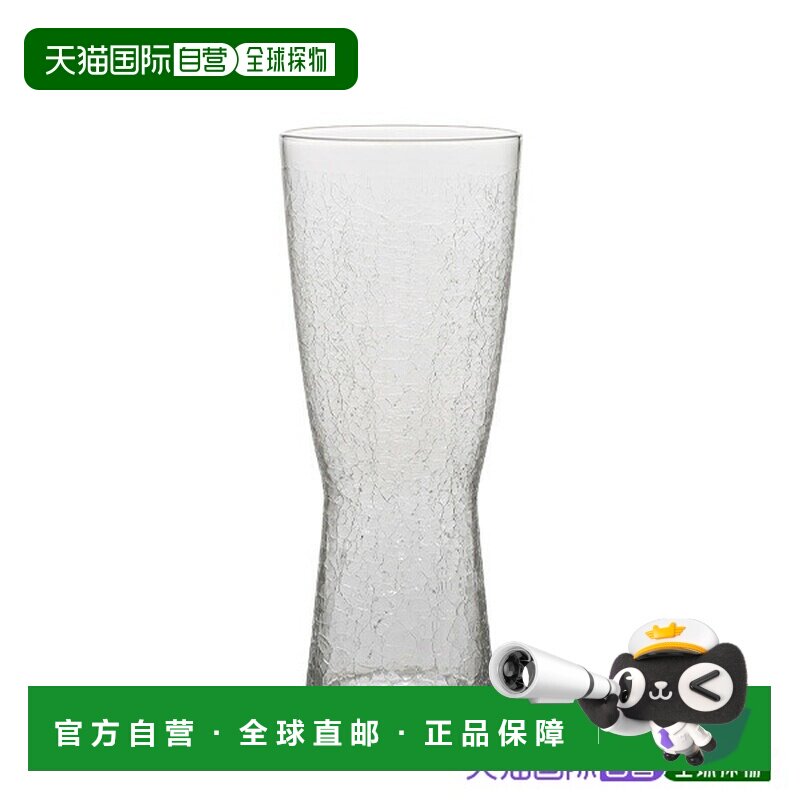 日本直邮深川硝子工芸 CRACKS 啤酒杯套装 实用啤酒杯 玻璃制品