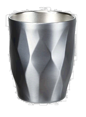 【日本直邮】Pearl Metal珍珠金属 水杯/真空290ml温冷/银水晶HB-