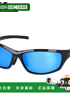 日本直邮XOOX 偏光太阳镜方形 I 形灰色/蓝色镜面镜片