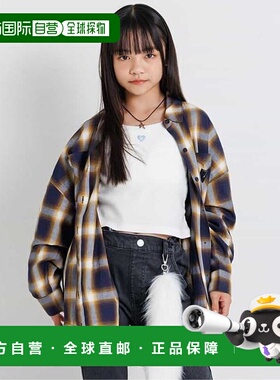 1h可退 日本直邮官方授权 ALGY 宽松大格子衬衫