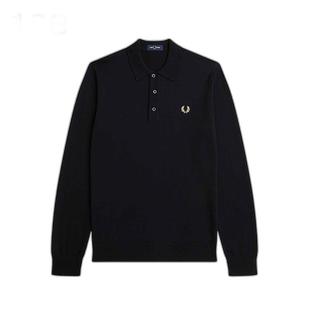 日本直邮Fred Perry 经典针织长袖衬衫 K4535 198（黑色） 560（