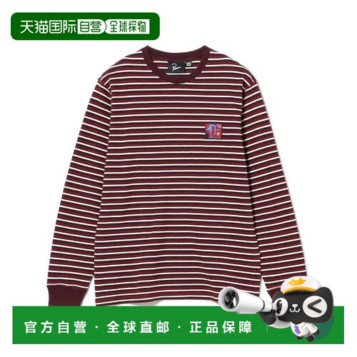 日本直邮by Parra 男士 条纹棉质长袖T恤 7514010【付后1h可退】