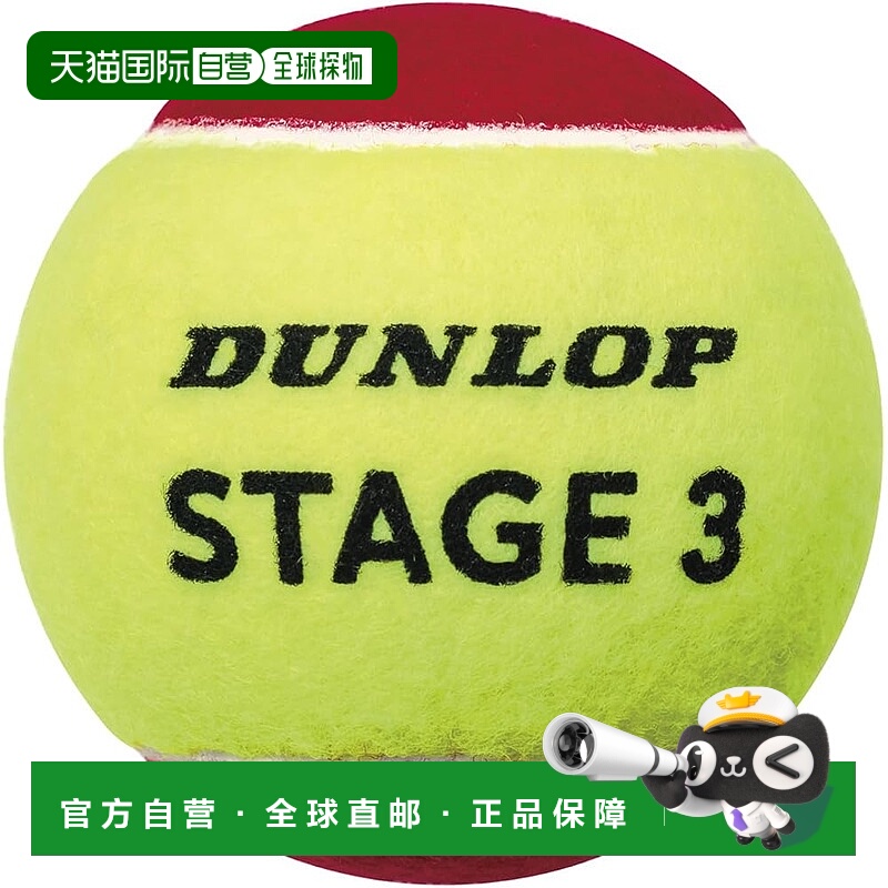 【日本直邮】邓禄普STAGE 3 RED 儿童/青少年网球 12 个（12 球）