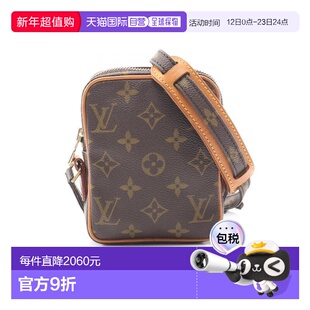 日本直邮中古LV路易威登女包B级9新Danube相机包涂层/防水帆布斜