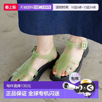 日本直邮GeeRA 透明凝胶沙滩凉鞋 R04609BW12315 凉鞋