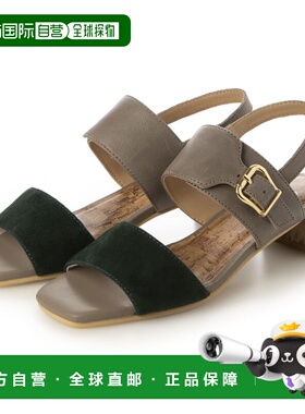 日本直邮ING 方头后系带凉鞋（灰色组合）